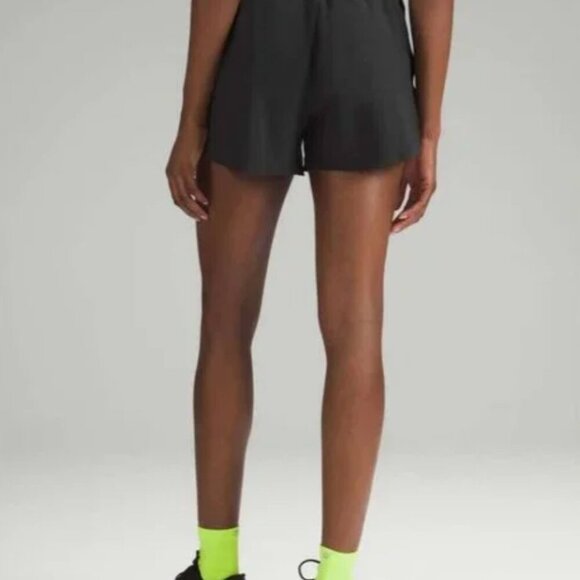 Lululemon Athletic Fast & Free HR Classic Short 3” Reflective Black Sz 0 - Picture 3 of 4